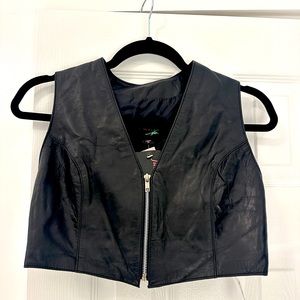 NWT ladies Lambskin leather vest